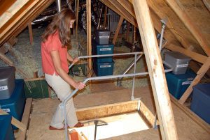 Attic Ladder and Railings